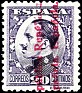 Spain 1931 Characters 20 CTS Violet Edifil 597. España 597. Uploaded by susofe